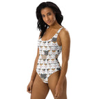 Women's Kawaii Cat Pattern Buttery Soft Swimsuit With UPF 50+