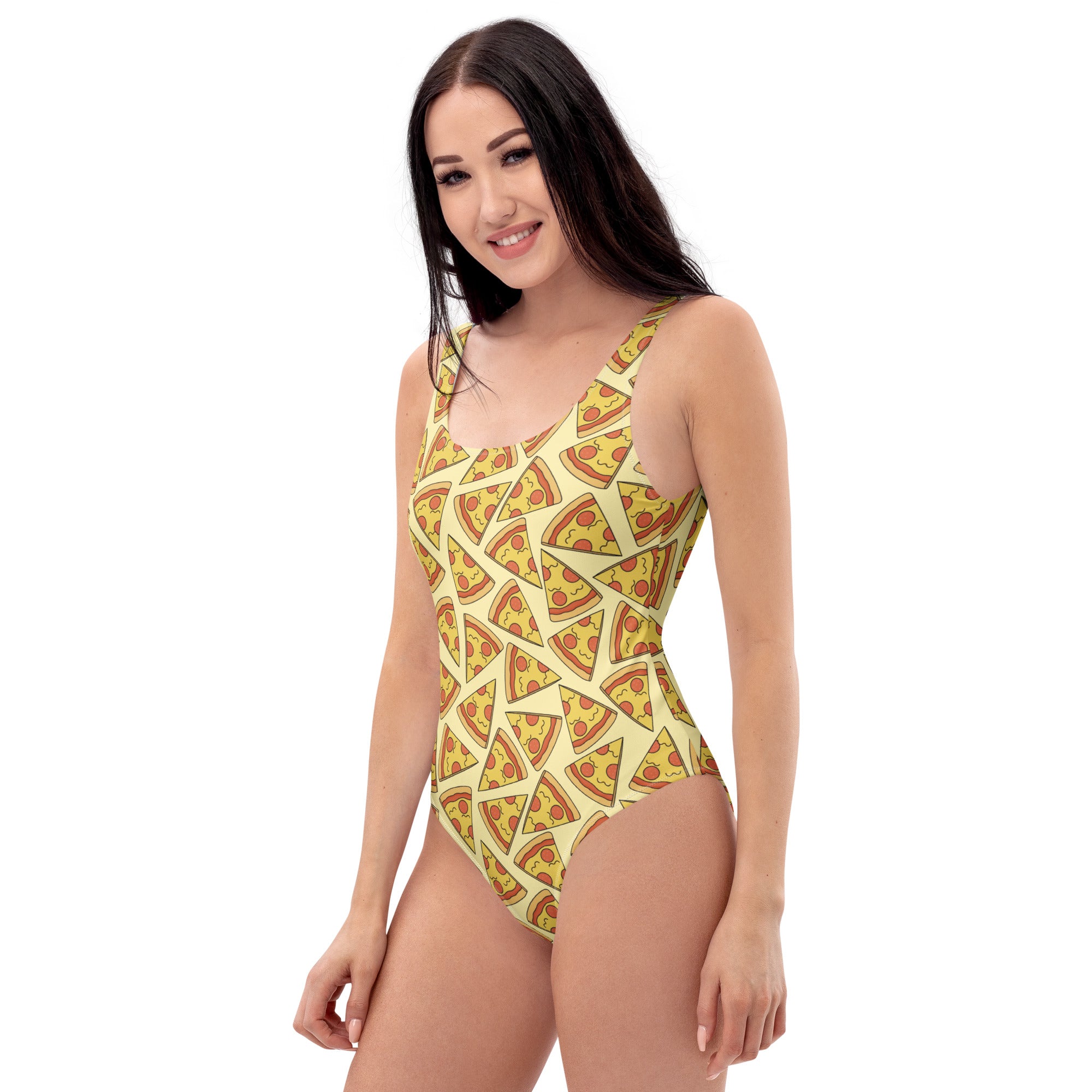 Women's Pizza Slice Buttery Soft Swimsuit With UPF 50+