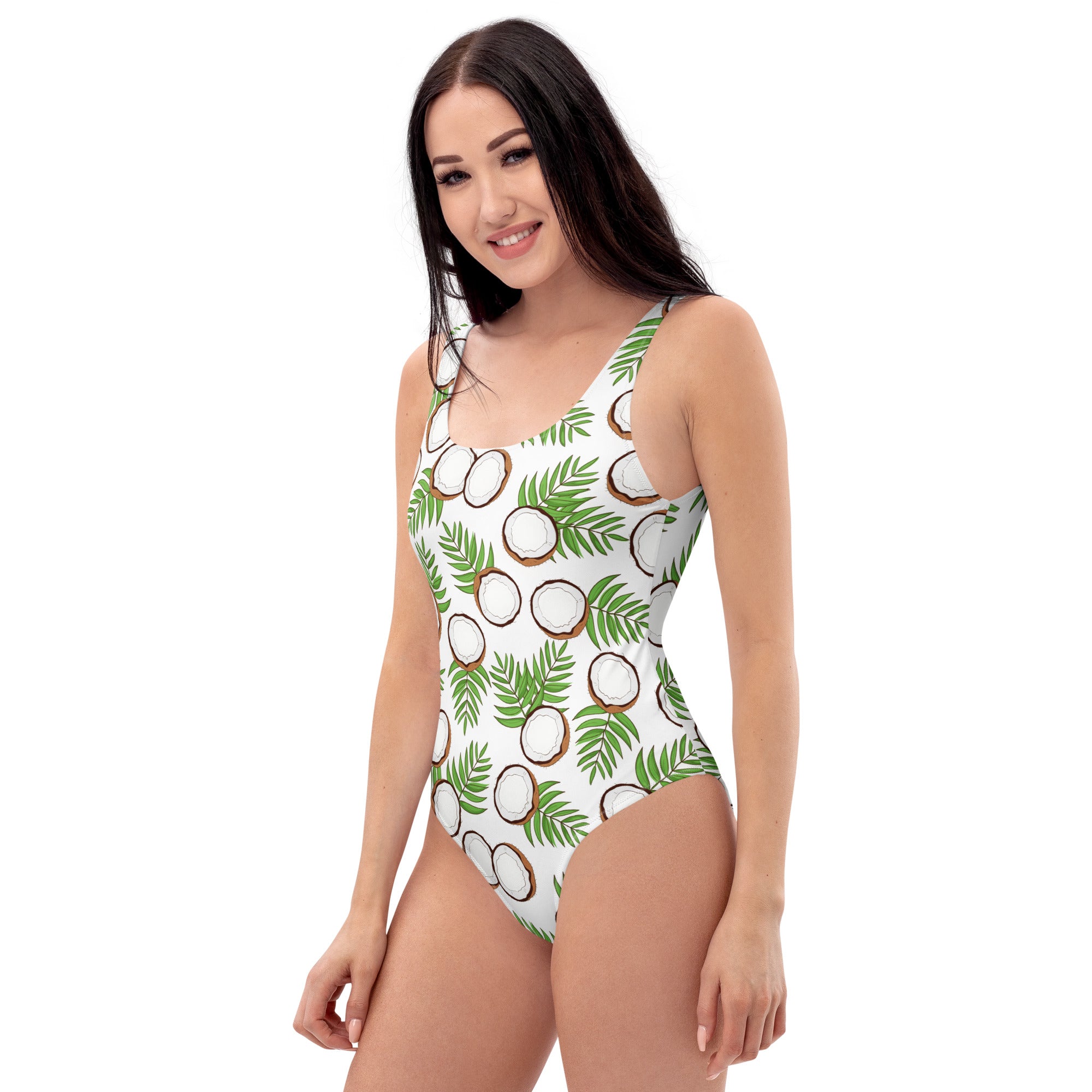 Women's Coconut & Palm Buttery Soft Swimsuit With UPF 50+