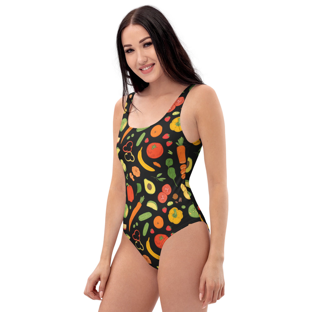 Women's Fruit & Veggie Buttery Soft Swimsuit With UPF 50+