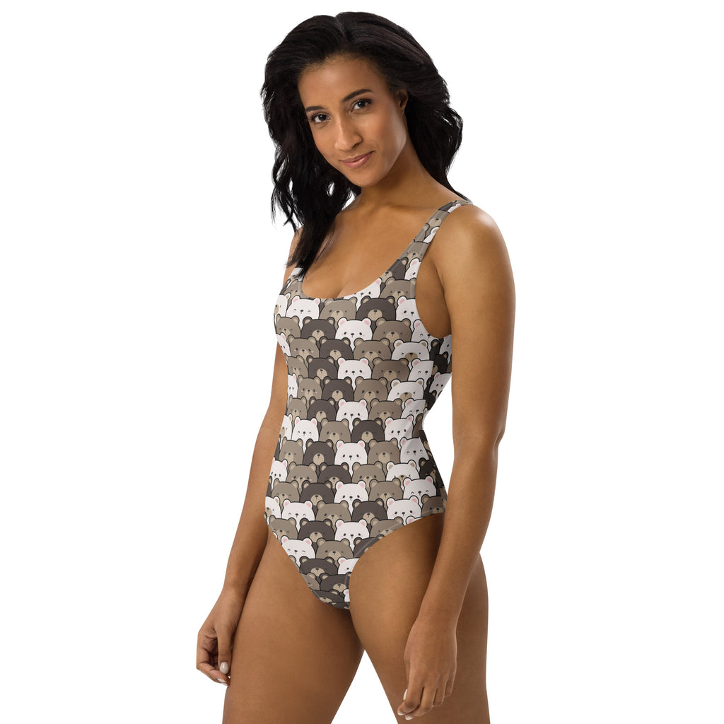 Women's Teddy Bear Buttery Soft Swimsuit With UPF 50+