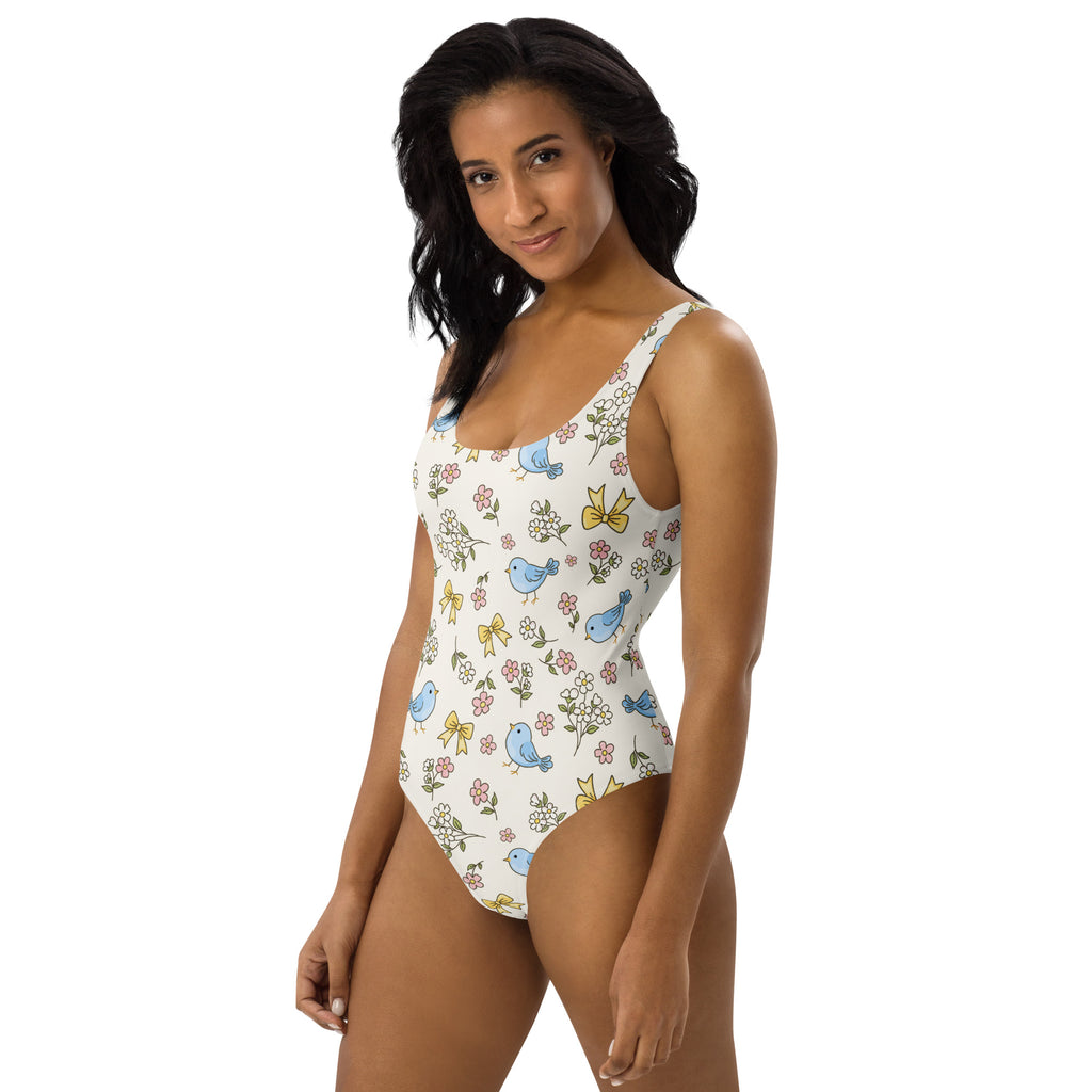 Women's Blue Bird Buttery Soft Swimsuit With UPF 50+