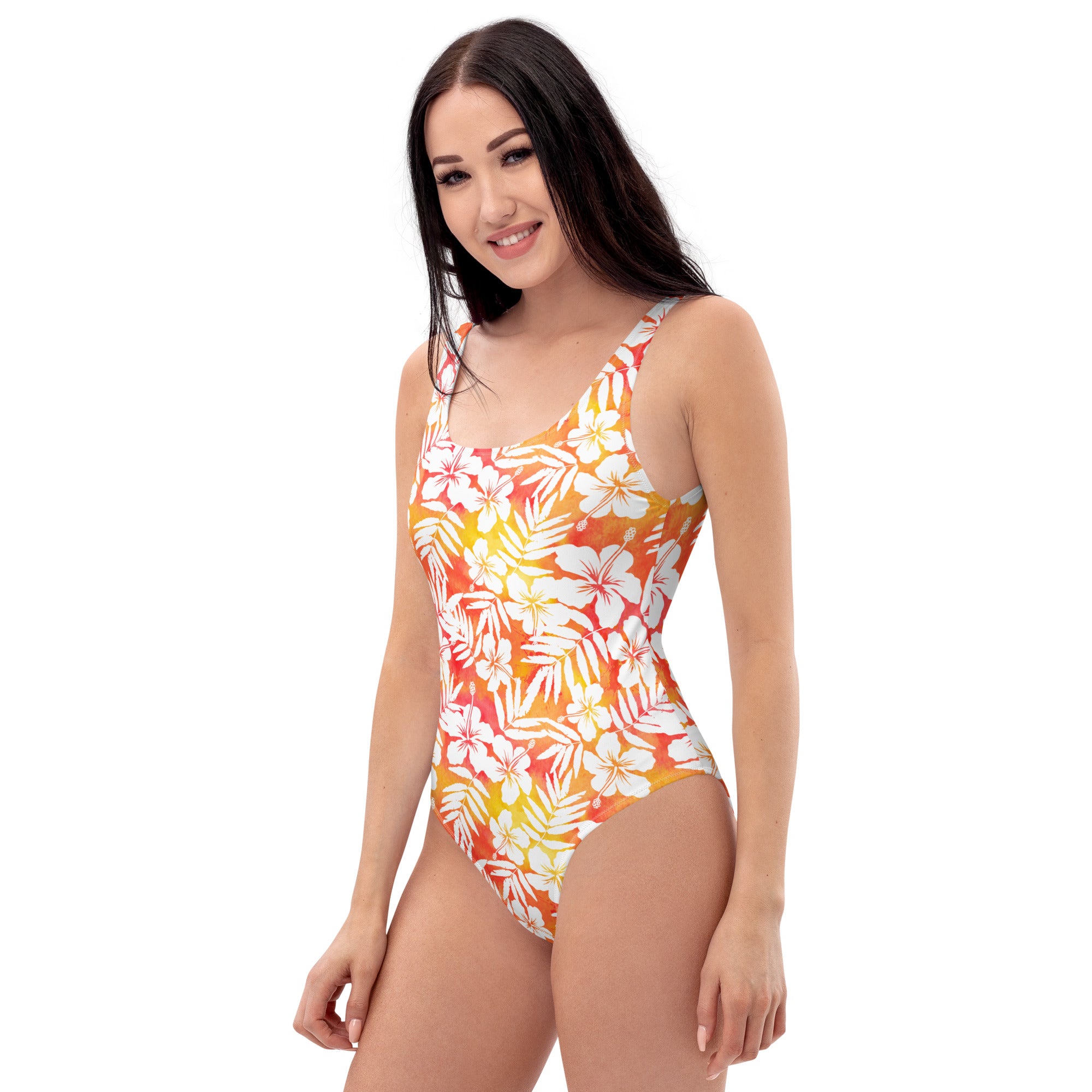 Women's Tropical Floral Buttery Soft Swimsuit With UPF 50+
