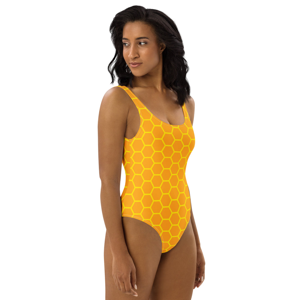 Women's Honeycomb Buttery Soft Swimsuit With UPF 50+