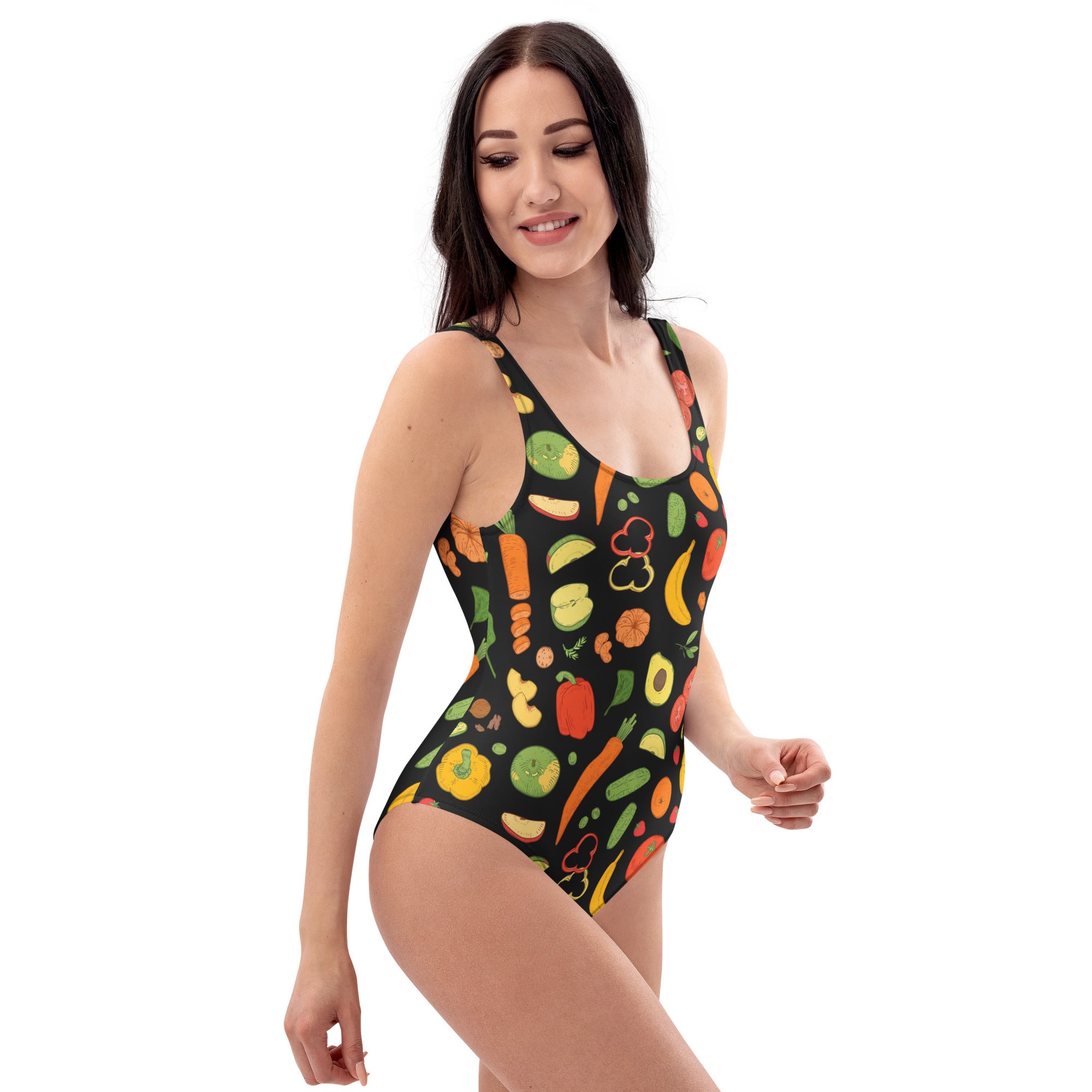 Women's Fruit & Veggie Buttery Soft Swimsuit With UPF 50+