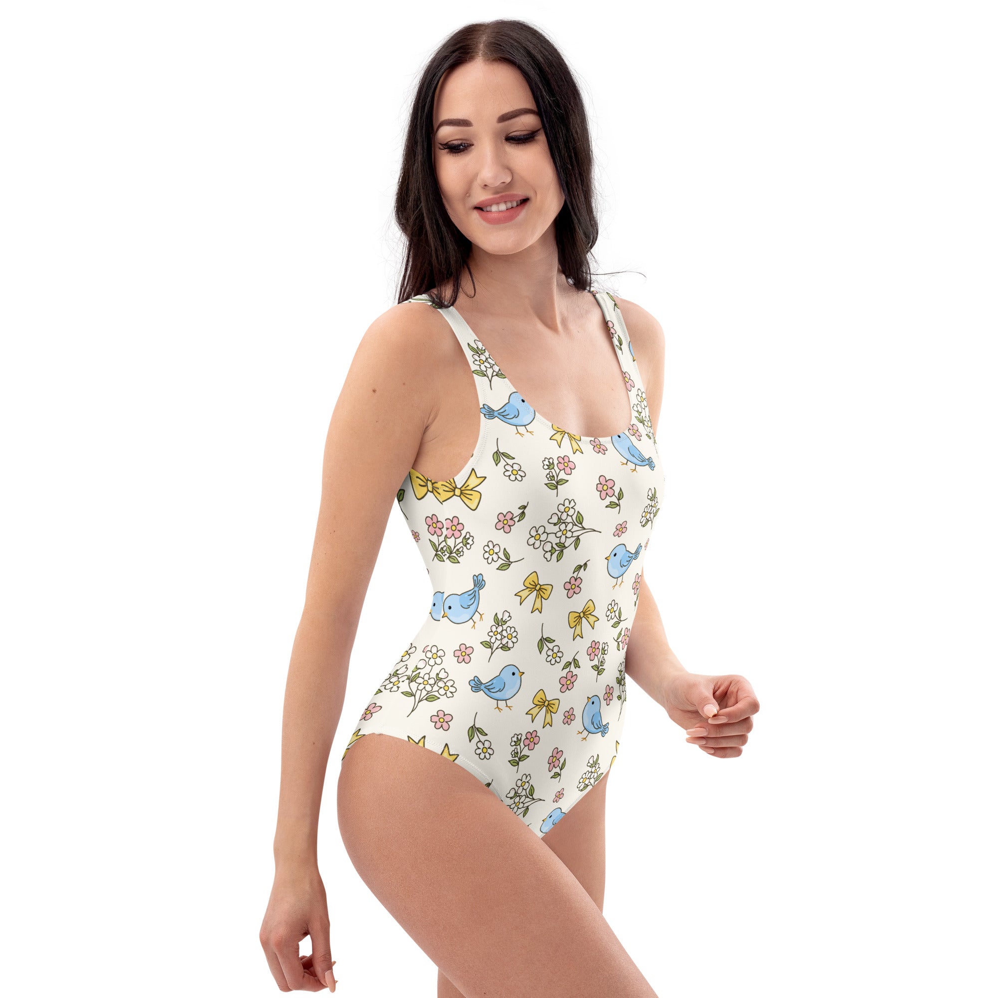 Women's Blue Bird Buttery Soft Swimsuit With UPF 50+