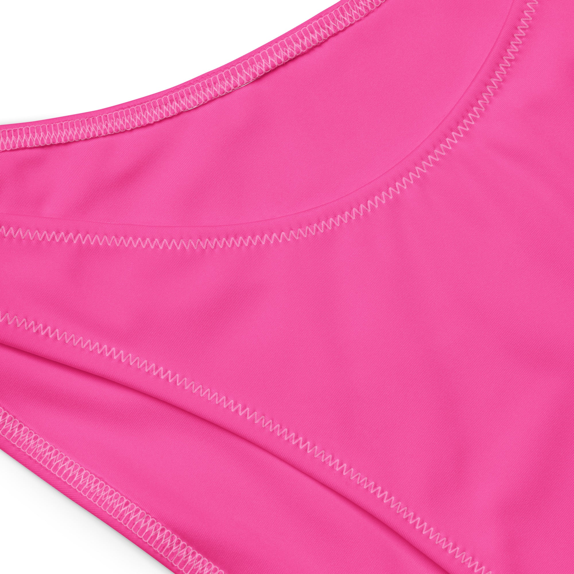 Women's Bright Pink Recycled Bandeau Bikini - Quick Drying Fabric With UPF 50+