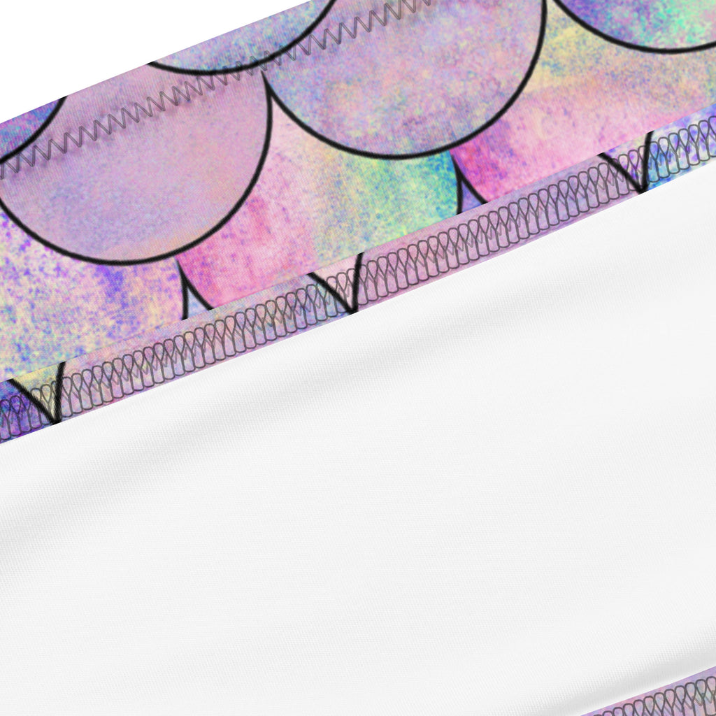 Women's Mermaid Scale Recycled Bandeau Bikini - Quick Drying Fabric With UPF 50+