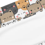 Women's Kawaii Cats Recycled Bandeau Bikini - Quick Drying Fabric With UPF 50+