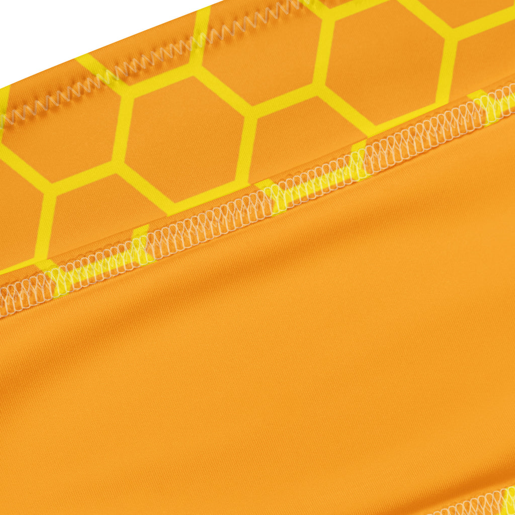 Women's Honeycomb Recycled Bandeau Bikini - Quick Drying Fabric With UPF 50+