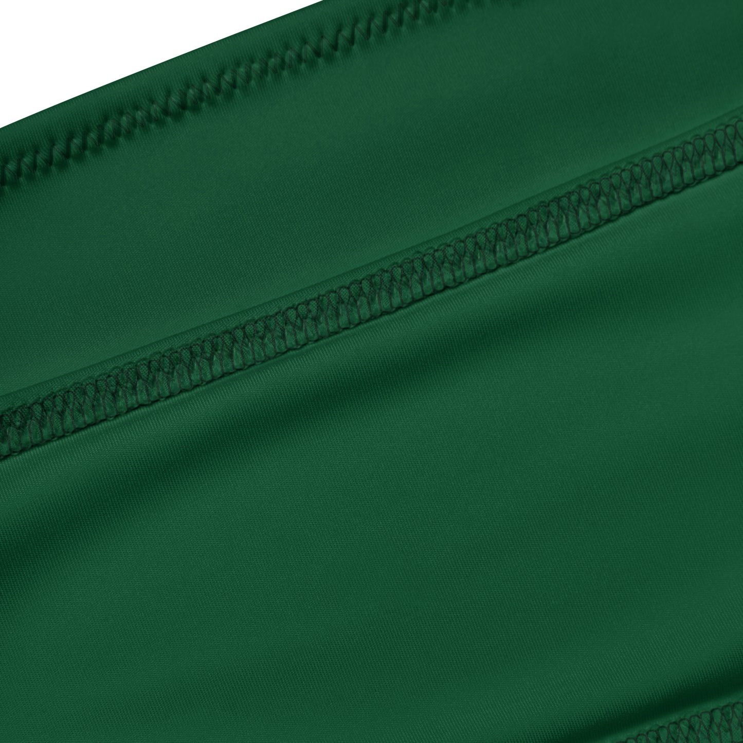 Women's Dark Green Recycled Bandeau Bikini - Quick Drying Fabric With UPF 50+