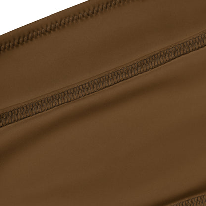 Women's Brown Recycled Bandeau Bikini - Quick Drying Fabric With UPF 50+