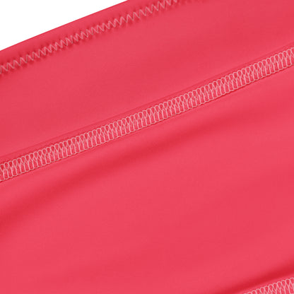 Women's Crimson Pink Recycled Bandeau Bikini - Quick Drying Fabric With UPF 50+