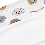 Women's Dog Face Recycled Bandeau Bikini - Quick Drying Fabric With UPF 50+