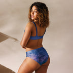 Women's Realistic Galaxy Padded Recycled Bikini - Quick Drying Fabric With UPF 50+