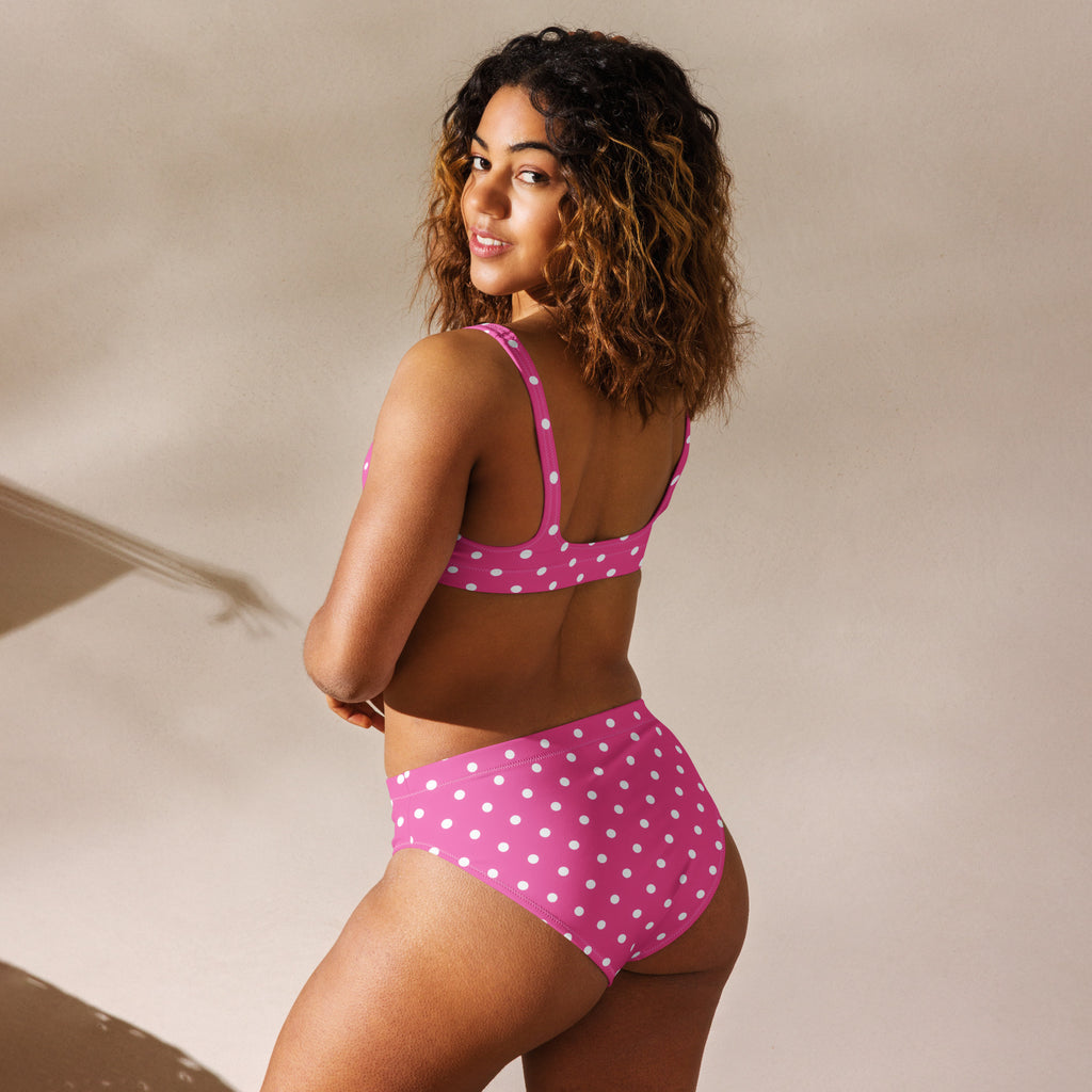 Women's Magenta Pink Recycled Bikini - Removable Padding, Buttery Soft Quick-Drying UPF 50+ Fabric
