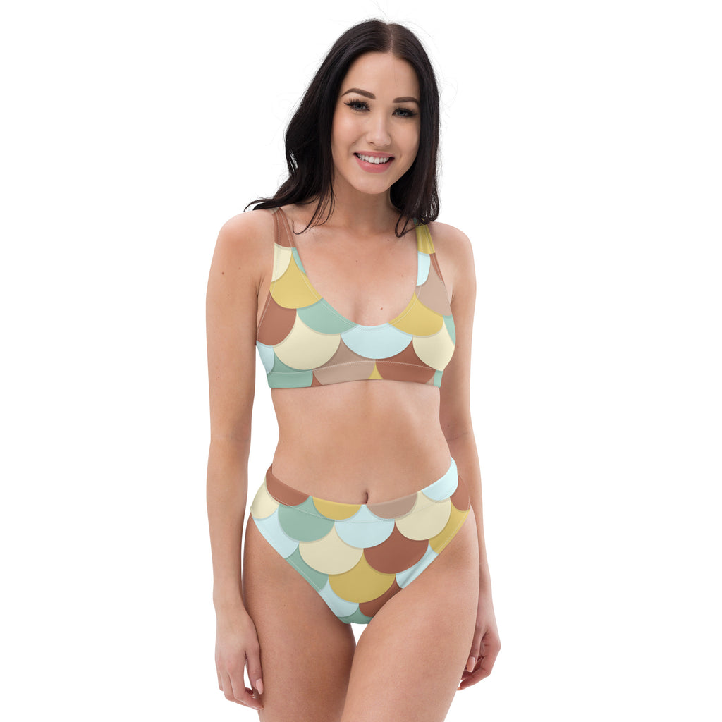 Women's Earth Tone Recycled Bikini - Removable Padding, Buttery Soft Quick-Drying UPF 50+ Fabric