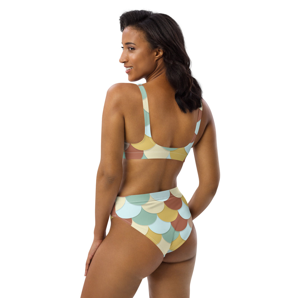 Women's Earth Tone Recycled Bikini - Removable Padding, Buttery Soft Quick-Drying UPF 50+ Fabric