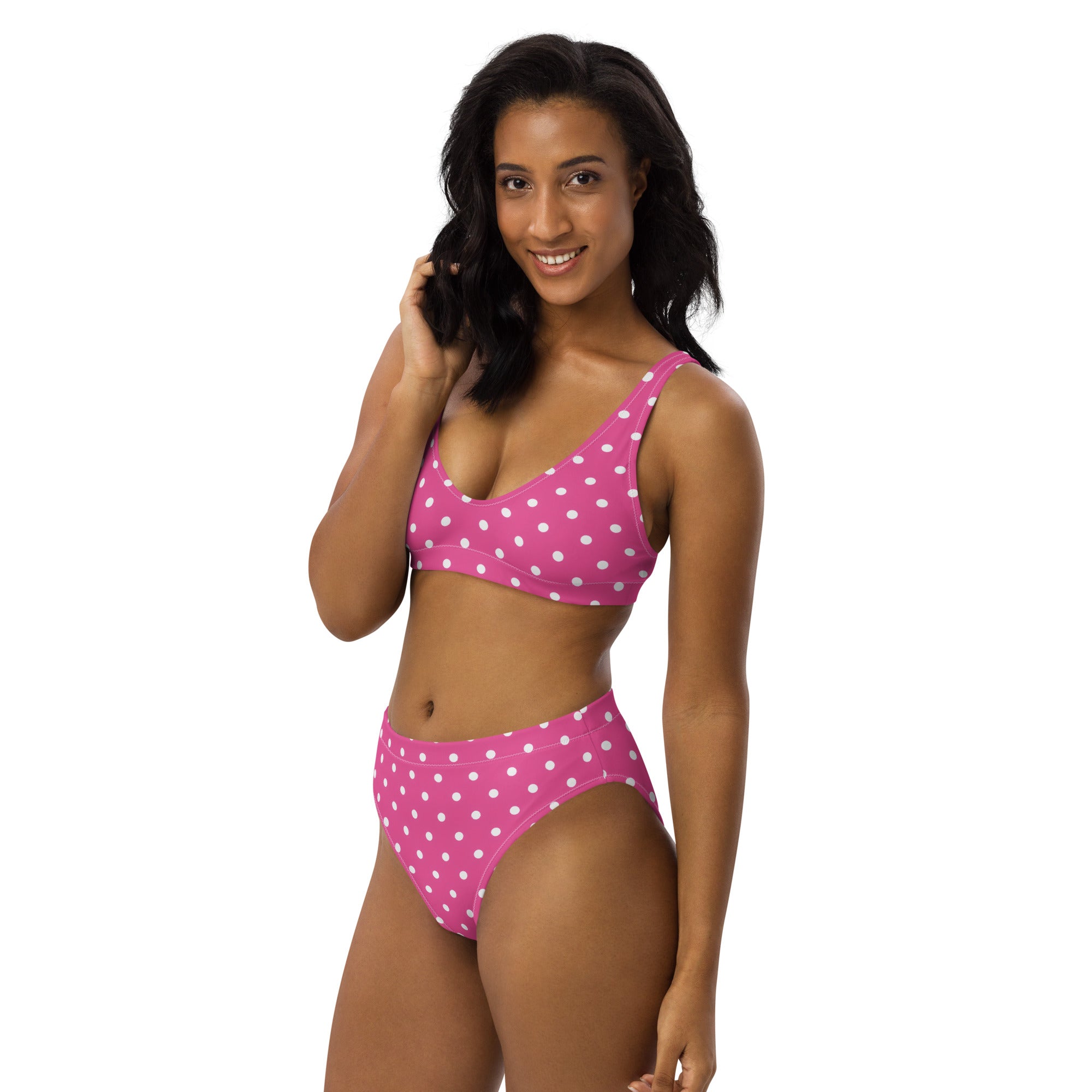 Women's Magenta Pink Recycled Bikini - Removable Padding, Buttery Soft Quick-Drying UPF 50+ Fabric