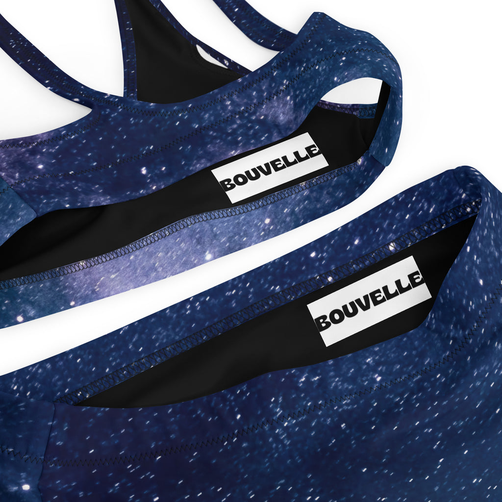 Women's Realistic Galaxy Recycled Bikini - Removable Padding, Buttery Soft Quick-Drying UPF 50+ Fabric