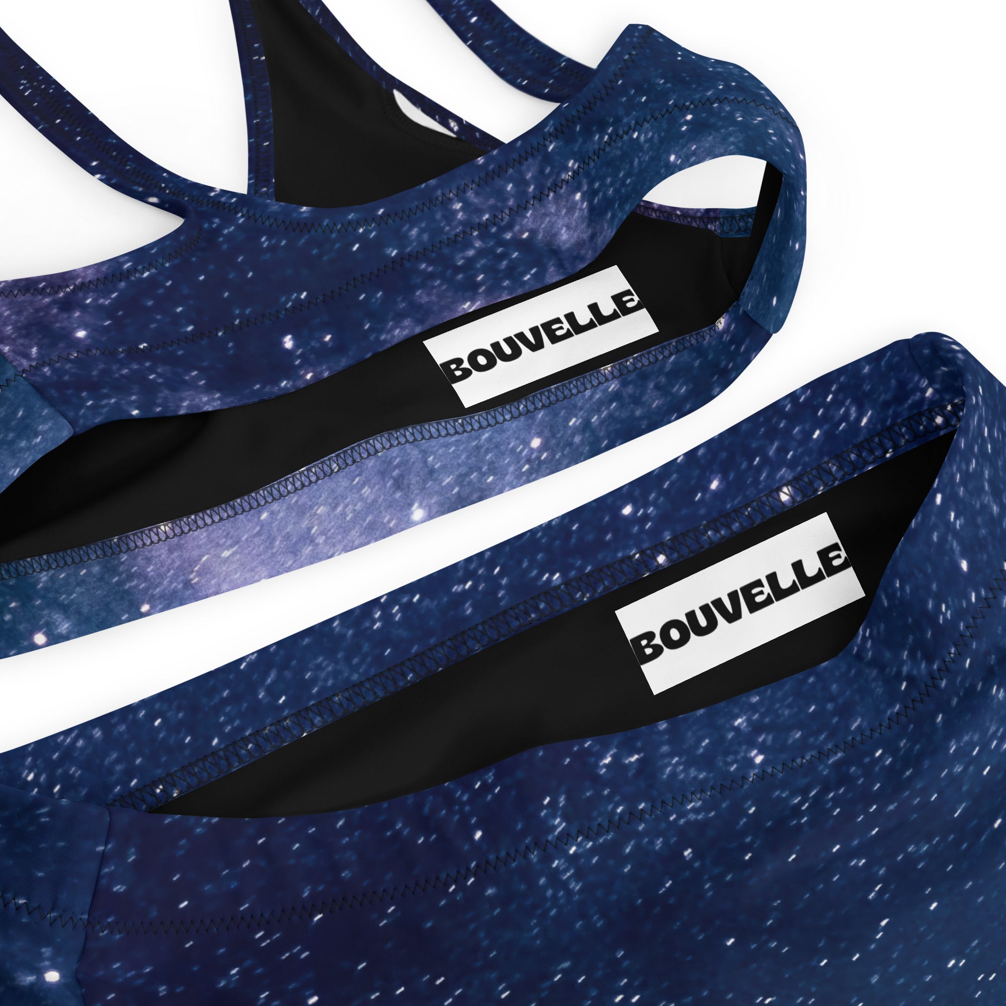 Women's Realistic Galaxy Recycled Bikini - Removable Padding, Buttery Soft Quick-Drying UPF 50+ Fabric