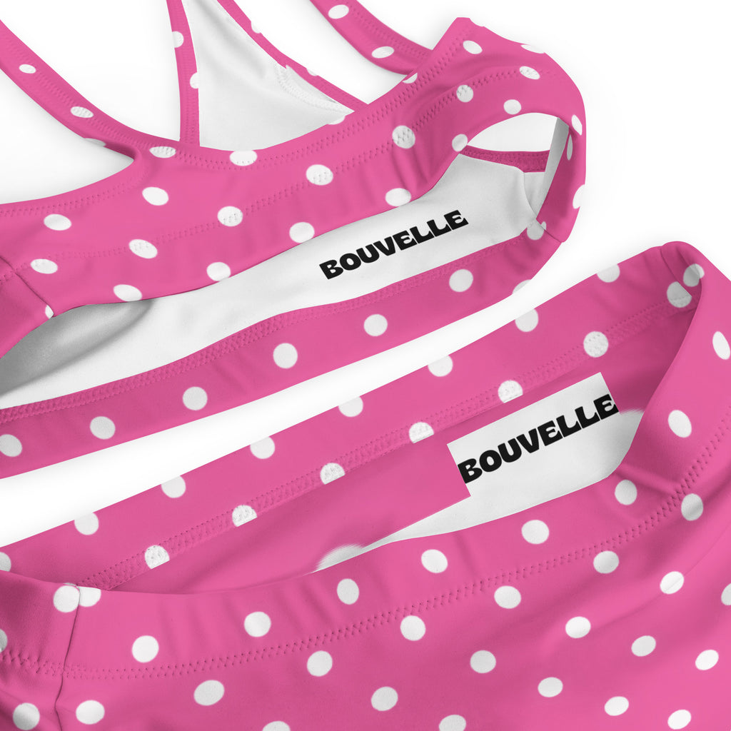 Women's Magenta Pink Recycled Bikini - Removable Padding, Buttery Soft Quick-Drying UPF 50+ Fabric