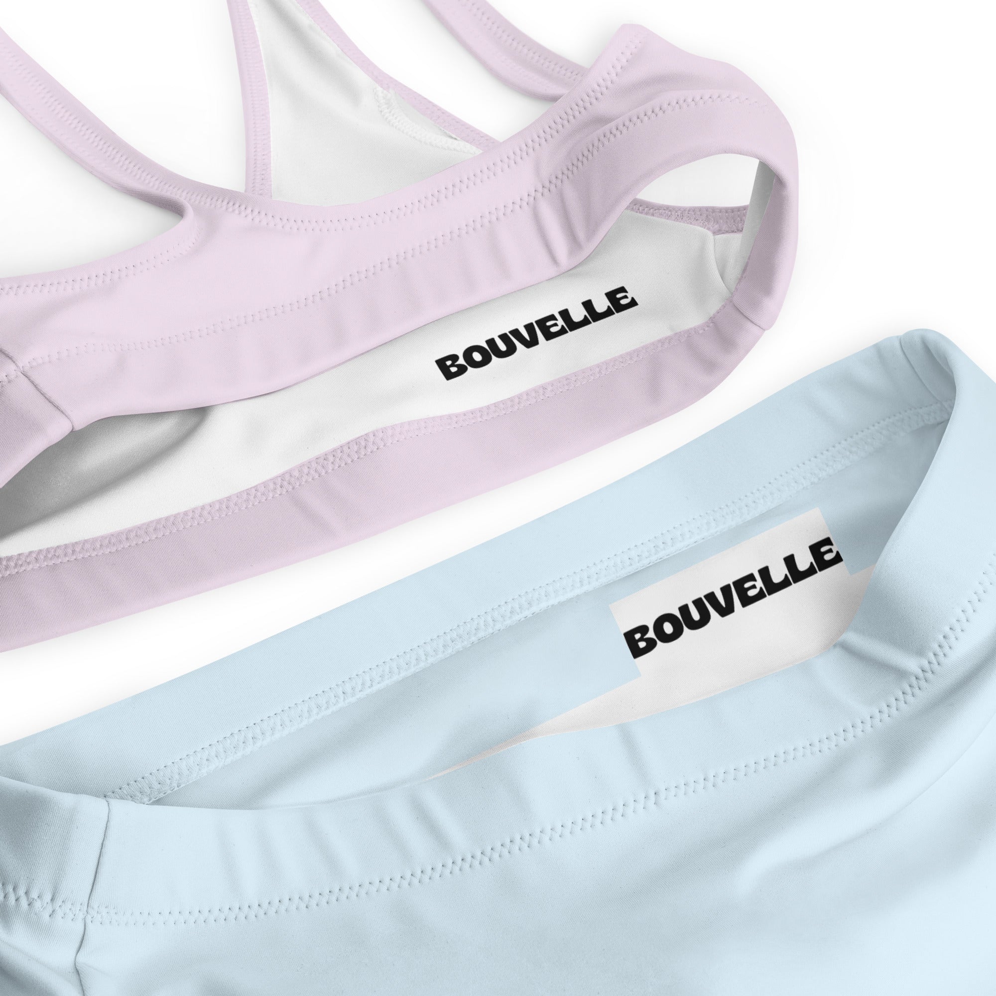Women's Cotton Candy Pastel Recycled Bikini - Removable Padding, Buttery Soft Quick-Drying UPF 50+ Fabric