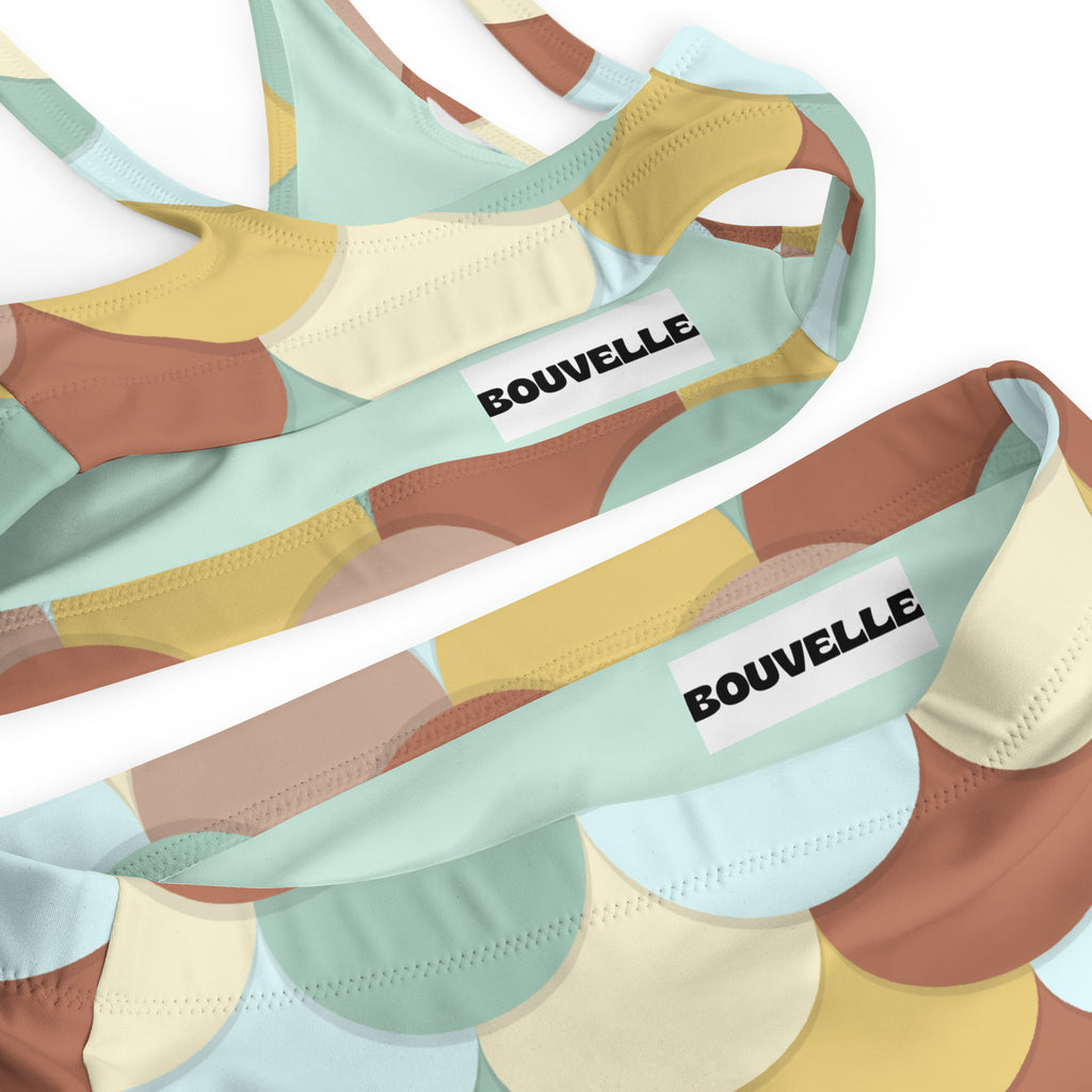 Women's Earth Tone Recycled Bikini - Removable Padding, Buttery Soft Quick-Drying UPF 50+ Fabric