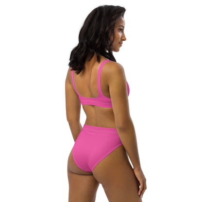 Women's Hot Pink Padded Recycled Bikini - Quick Drying Fabric With UPF 50+