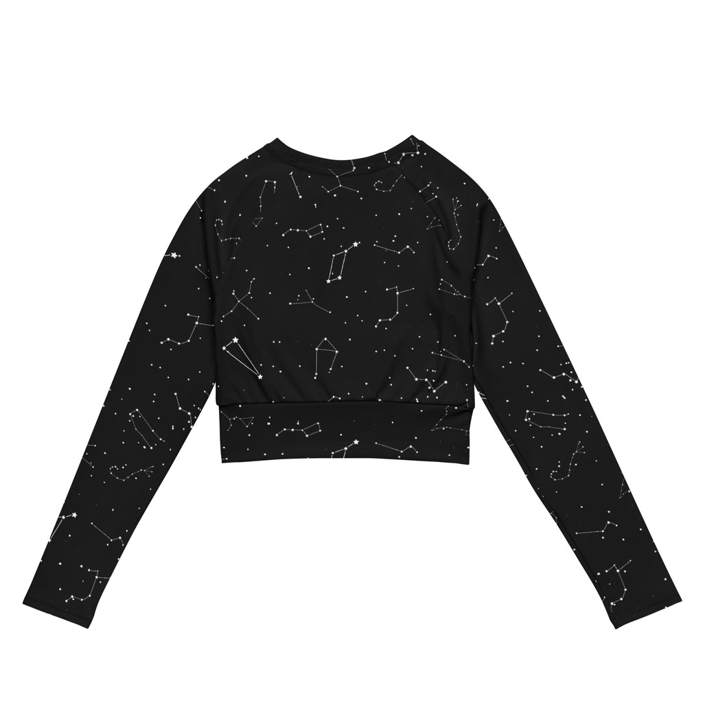 Women's Realistic Constellations Long Sleeve Performance Crop Top