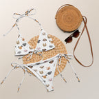 Women's Dog Face Buttery Soft Recycled String Bikini With UPF 50+