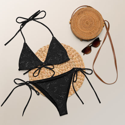 Women's Realistic Constellations Buttery Soft Recycled String Bikini With UPF 50+
