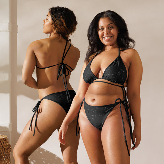 Women's Realistic Constellations Buttery Soft Recycled String Bikini With UPF 50+