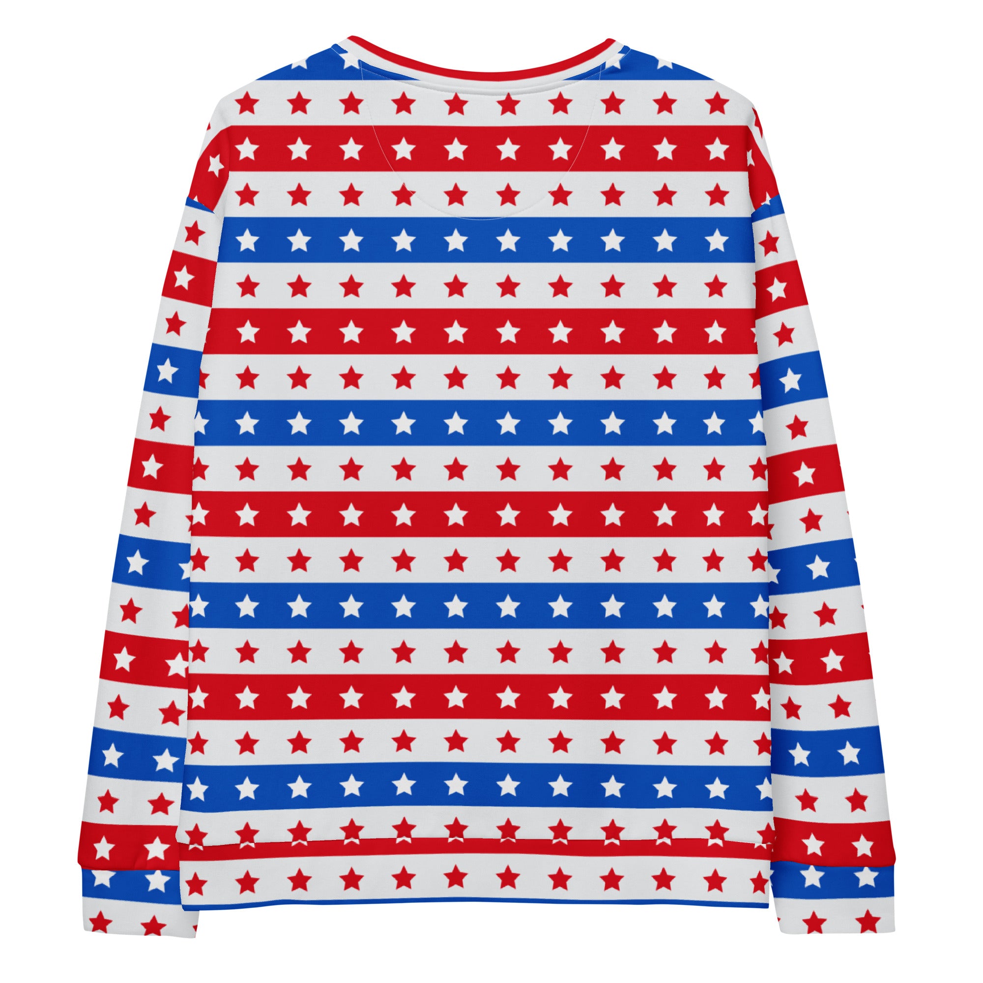 American Flag Stars & Stripes Sweatshirt With Brushed Inner Fleece Fabric