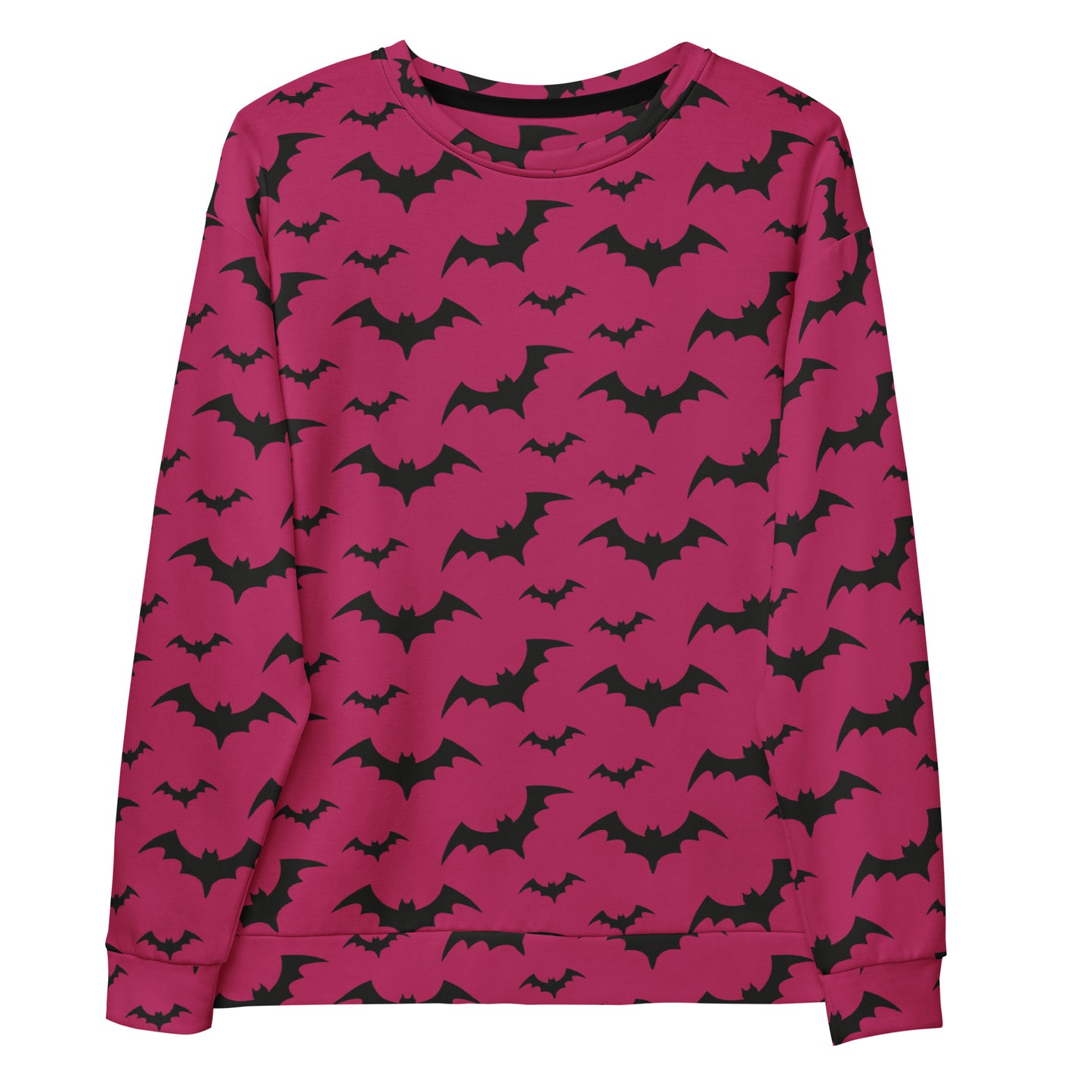 Pink Bat Halloween Sweatshirt With Brushed Inner Fleece Fabric