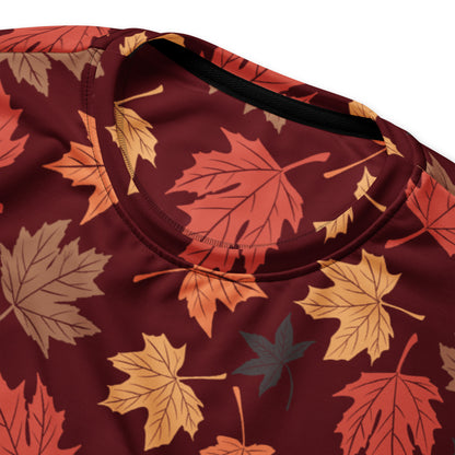 Autumn Leaves Sweatshirt With Brushed Inner Fleece Fabric