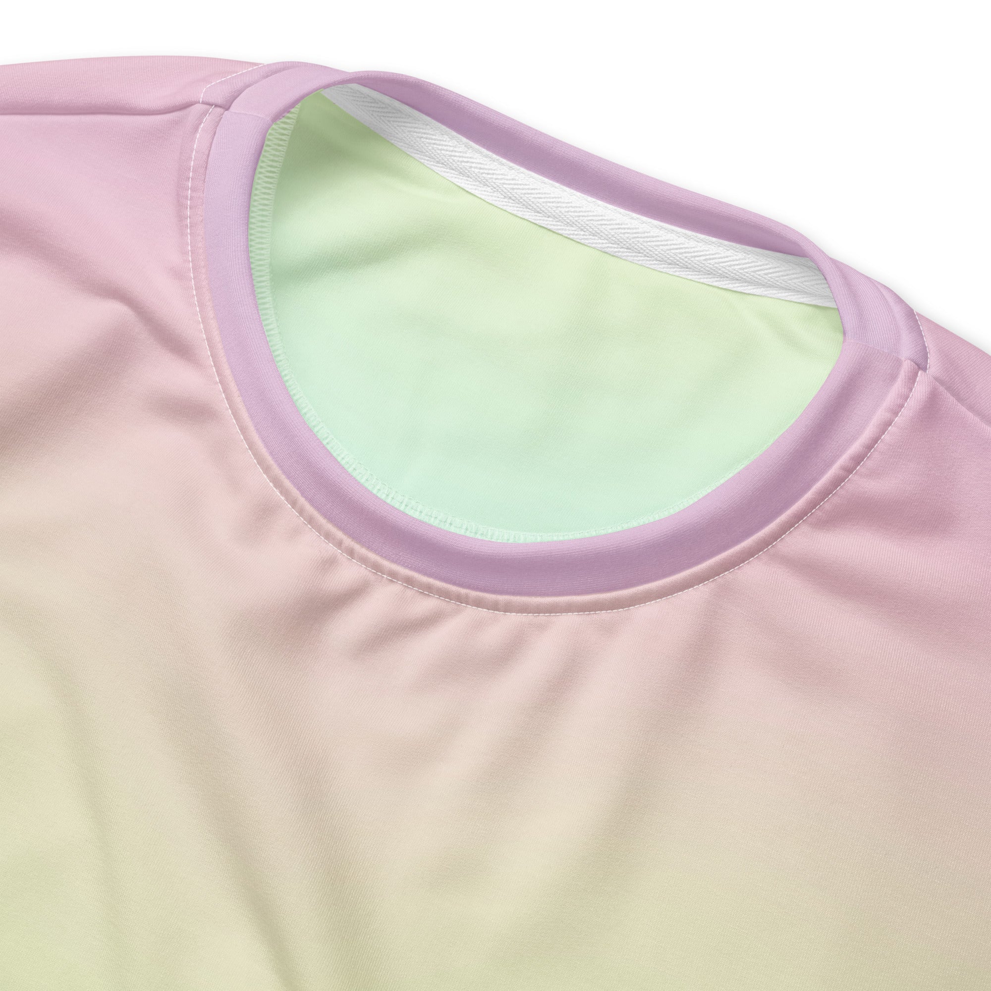Pastel Rainbow Sweatshirt With Brushed Inner Fleece Fabric