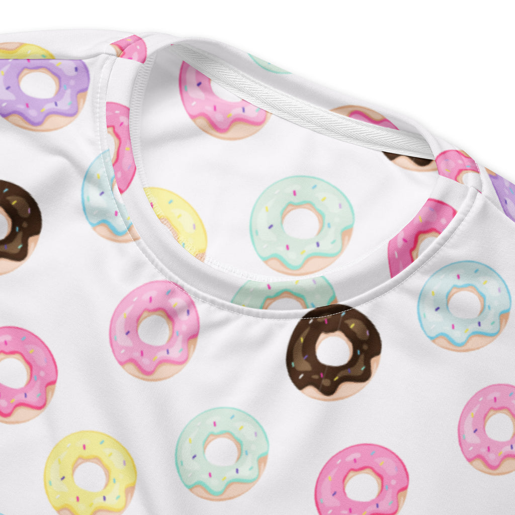 Colorful Donuts Sweatshirt With Brushed Inner Fleece Fabric