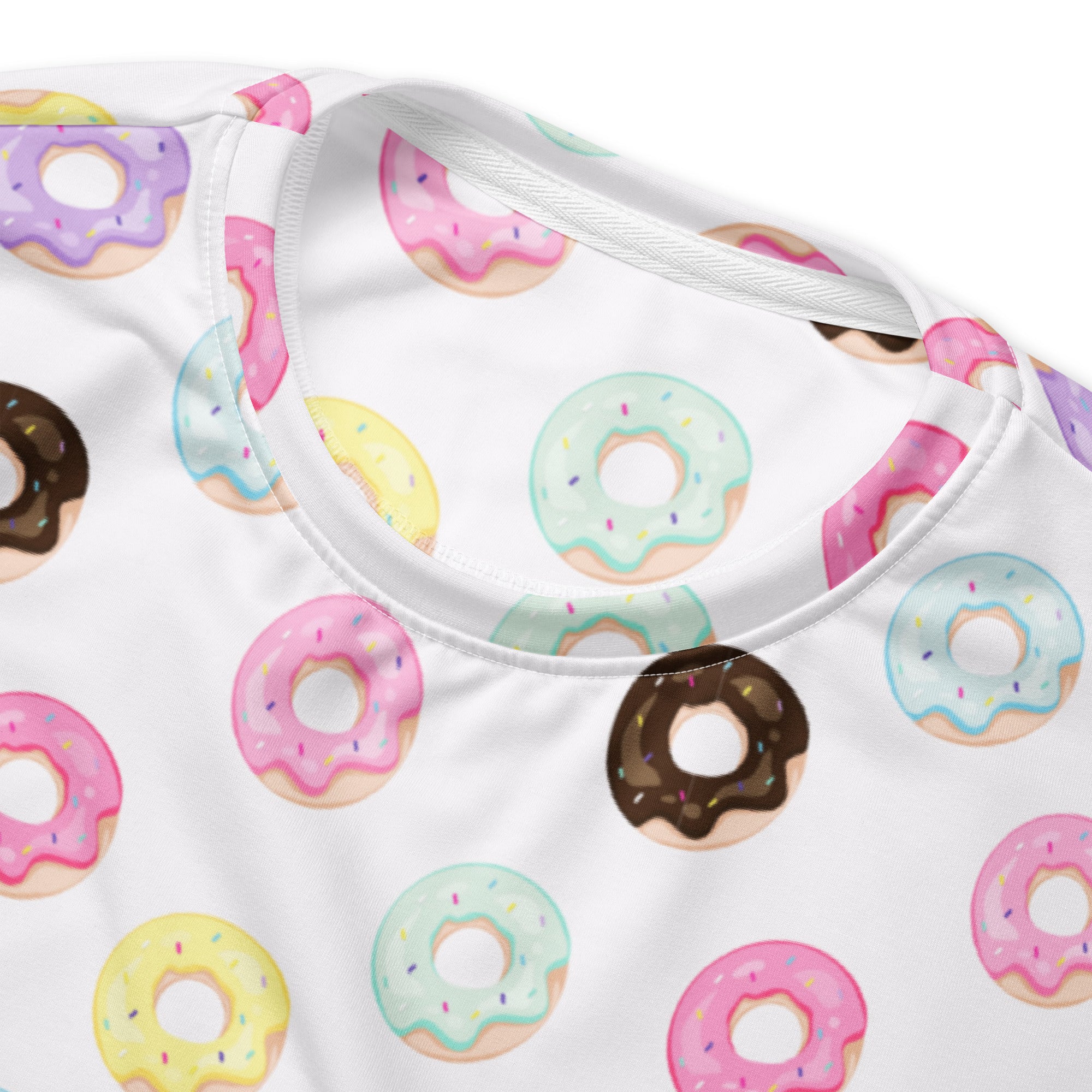 Colorful Donuts Sweatshirt With Brushed Inner Fleece Fabric