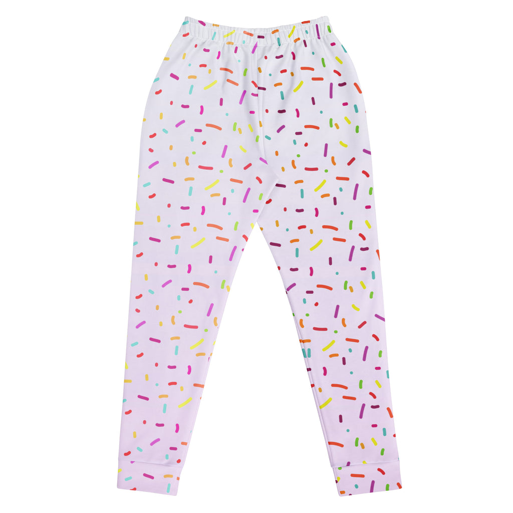 Women’s Colorful Sprinkles Recycled Jogger Pants With Pockets – Cozy Brushed Inside Fleece
