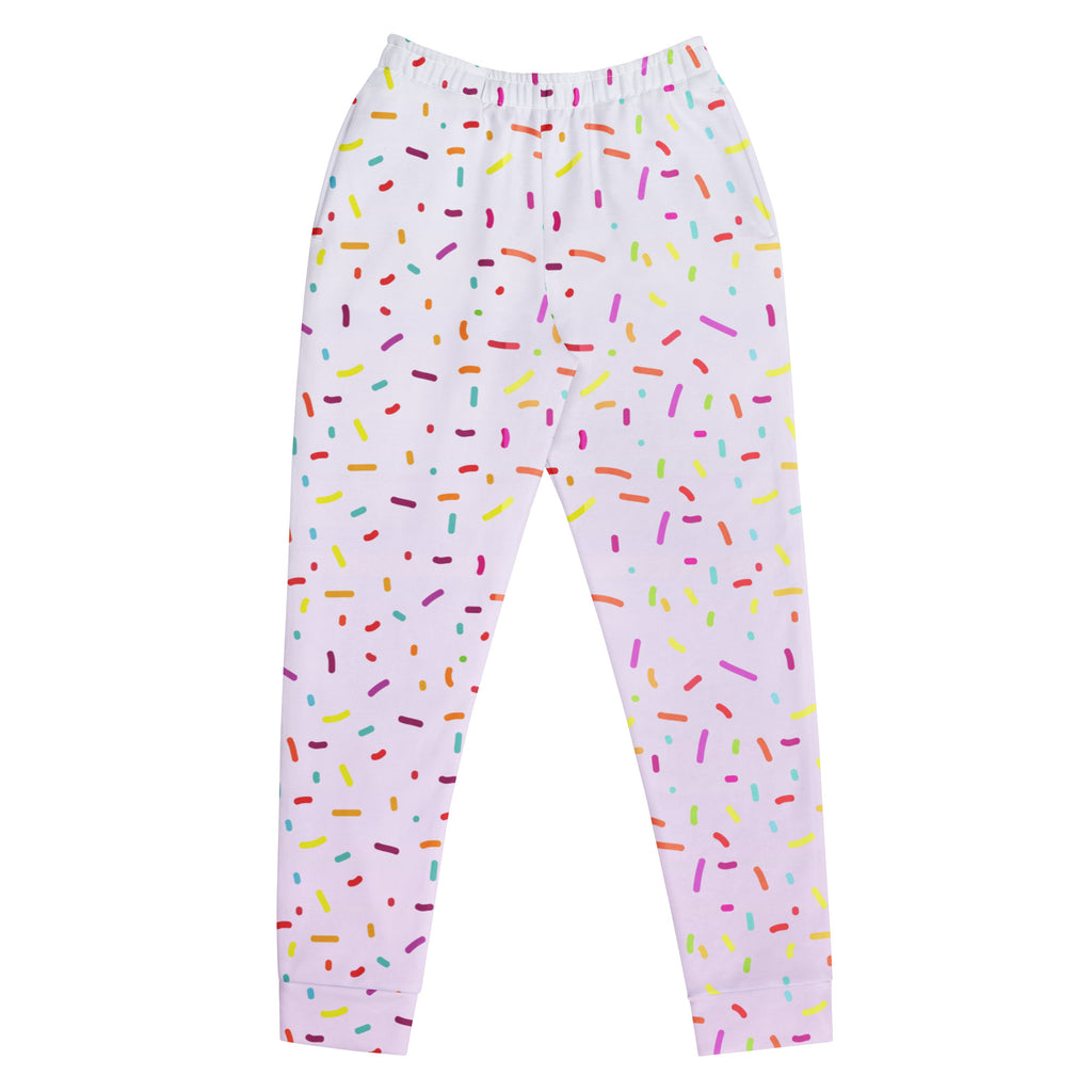 Women’s Colorful Sprinkles Recycled Jogger Pants With Pockets – Cozy Brushed Inside Fleece
