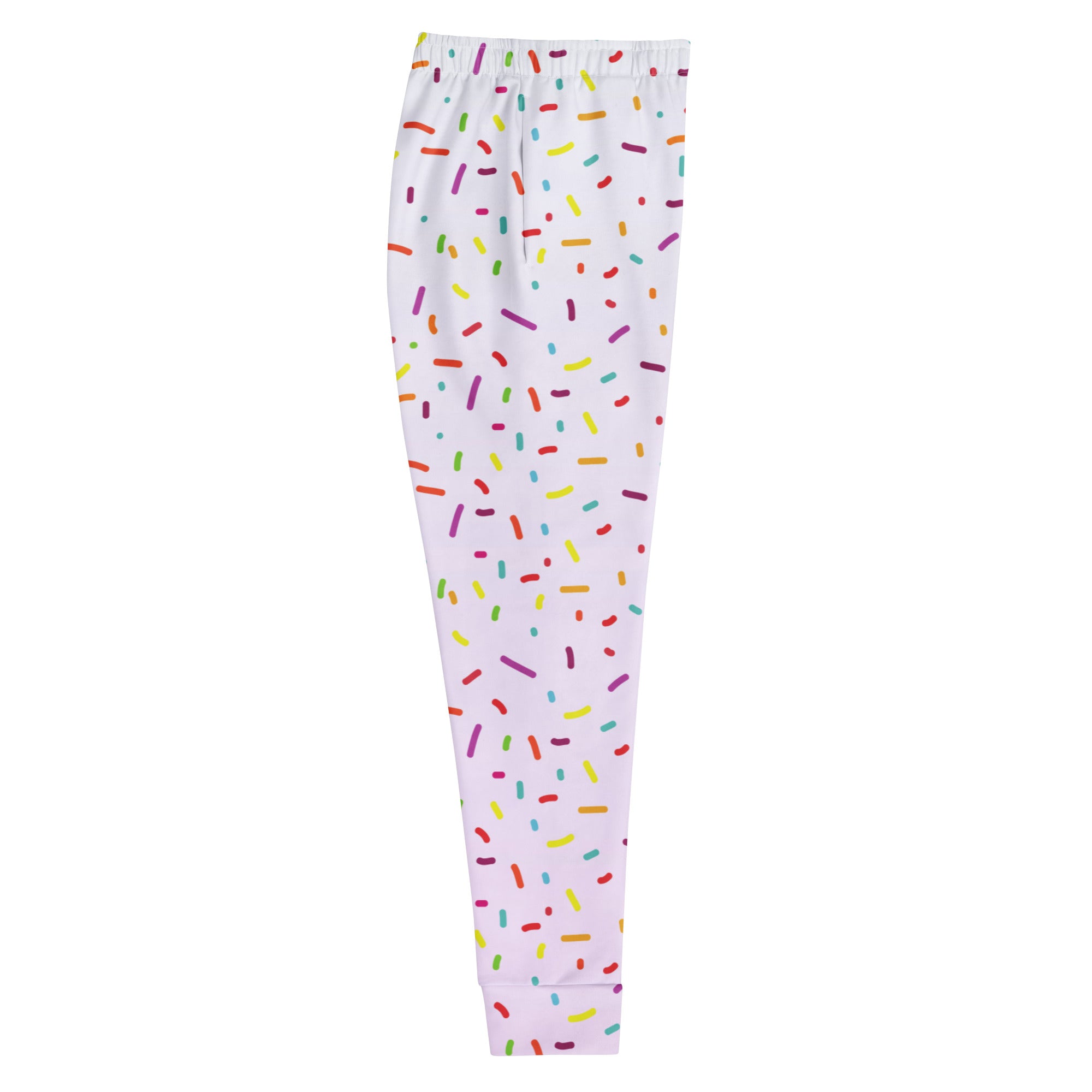 Women’s Colorful Sprinkles Recycled Jogger Pants With Pockets – Cozy Brushed Inside Fleece