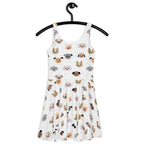Women's Dog Face Buttery Soft Skater Dress With UPF 50+