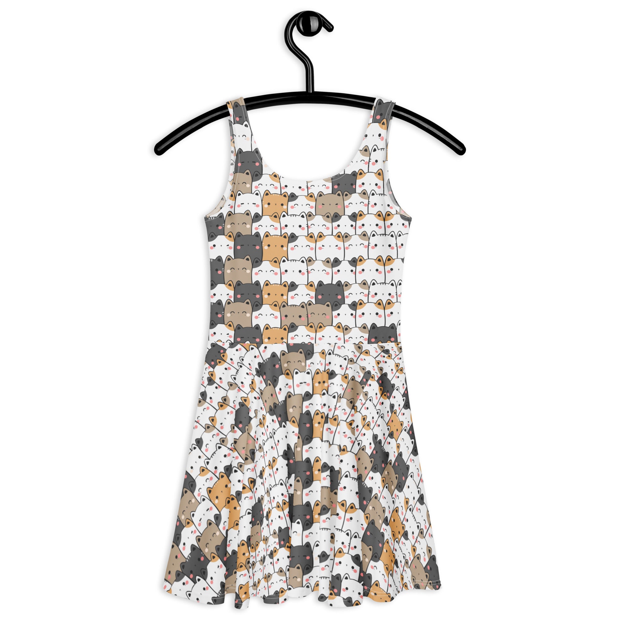 Women's Kawaii Cats Buttery Soft Skater Dress With UPF 50+