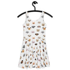 Women's Dog Face Buttery Soft Skater Dress With UPF 50+