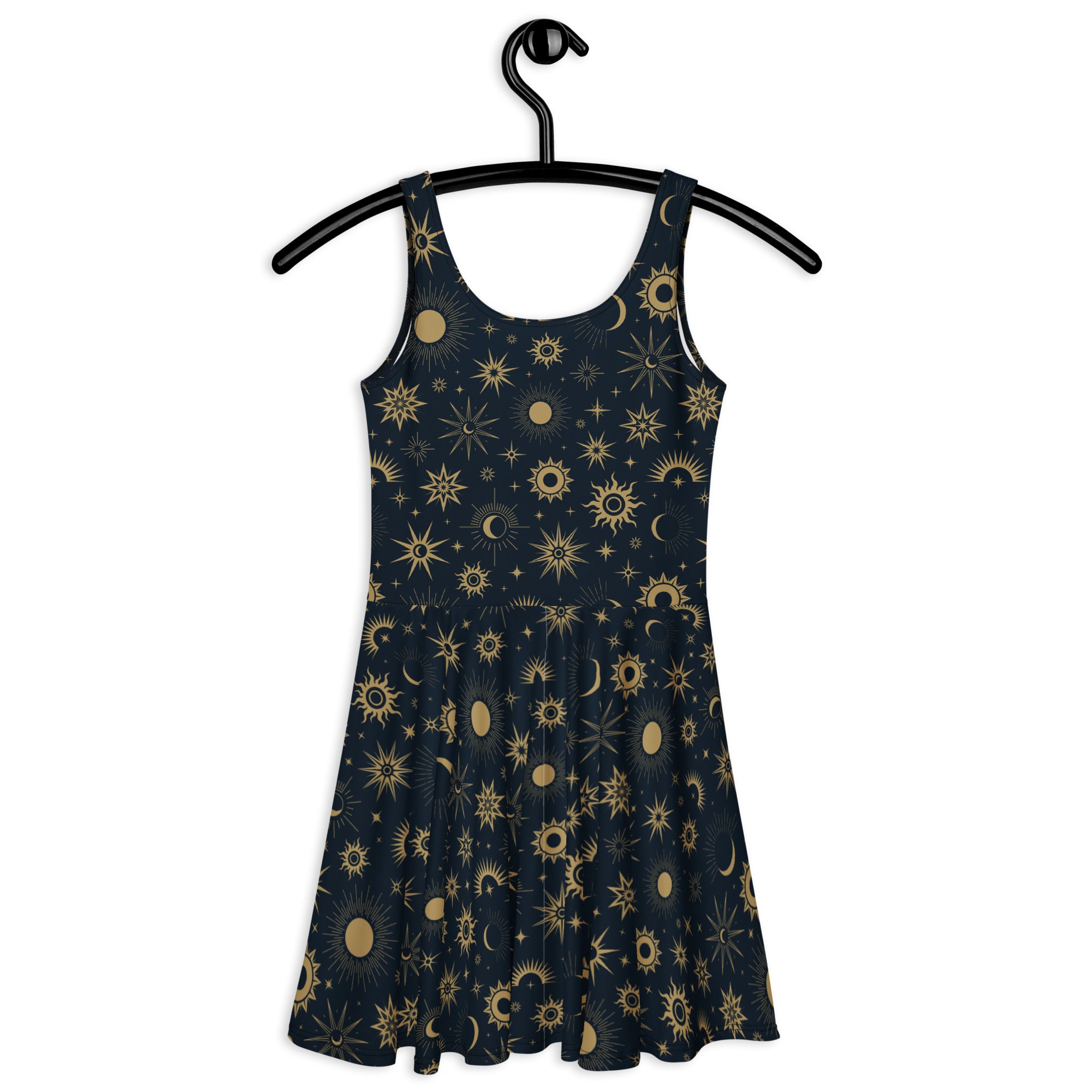 Women's Celestial Sun & Moon Buttery Soft Skater Dress With UPF 50+