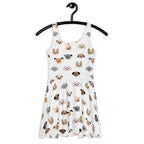 Women's Dog Face Buttery Soft Skater Dress With UPF 50+