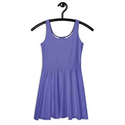 Women's Purple Buttery Soft Skater Dress With UPF 50+