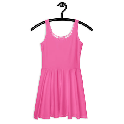 Women's Pink Buttery Soft Skater Dress With UPF 50+