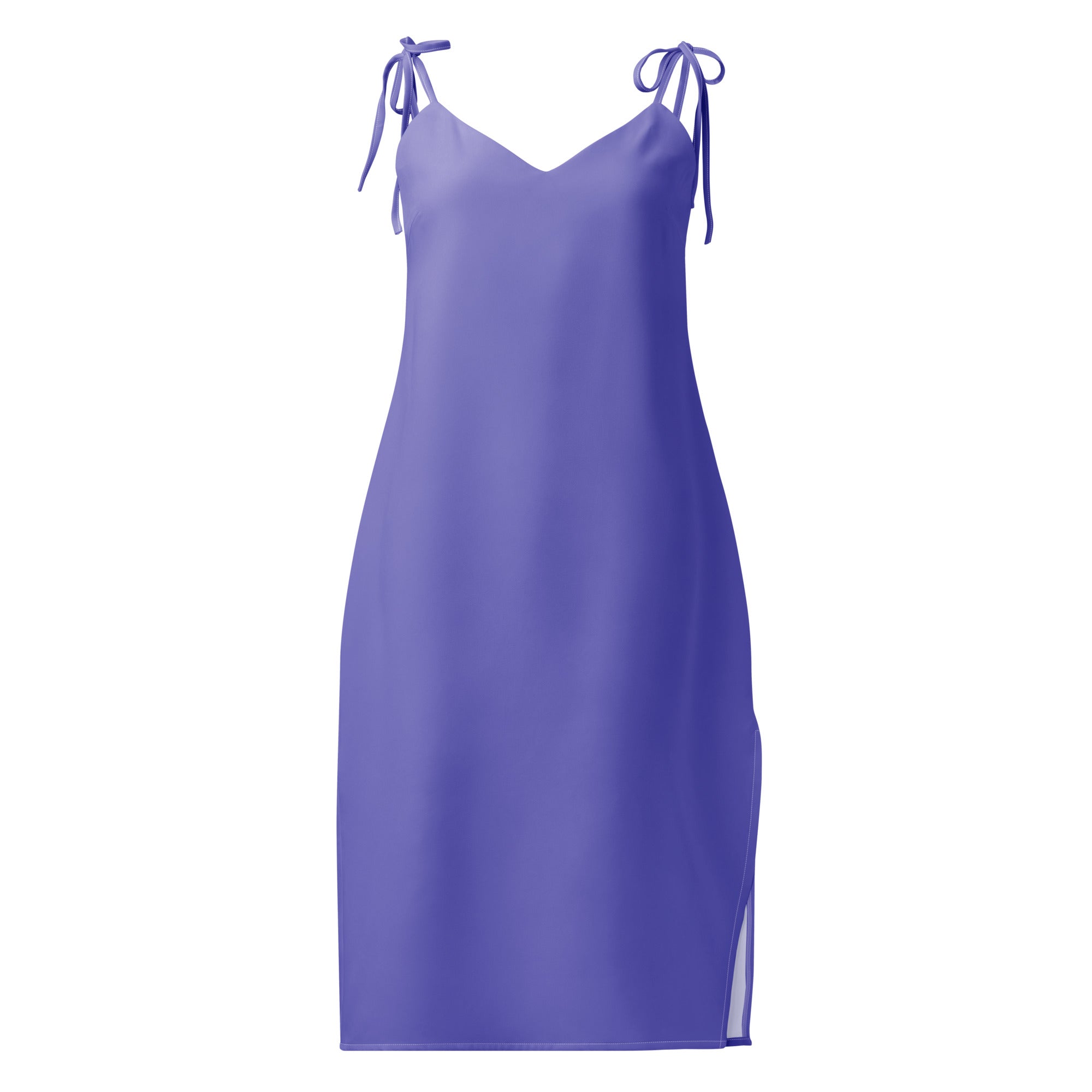 purple dress on a white background